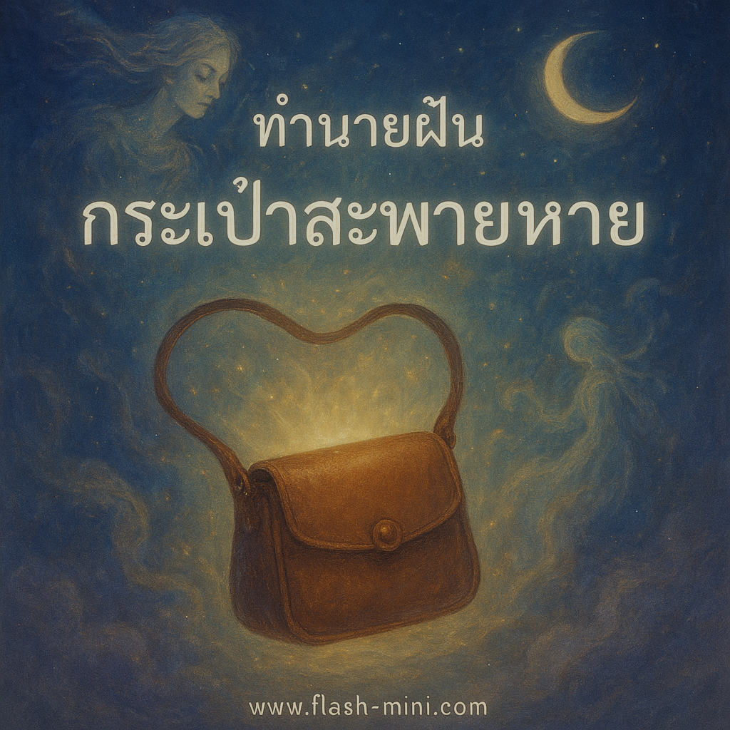 ทำนายฝัน กระเป๋าสะพายหายคืน